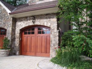 real wood garage door