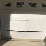 How to keep from backing into garage door.