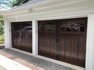 Wood custom garage doors